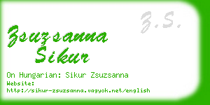 zsuzsanna sikur business card